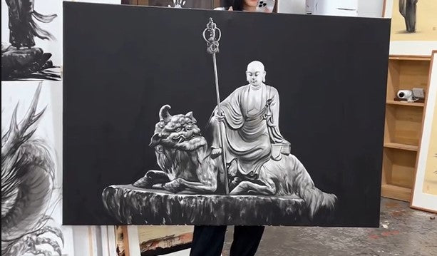 限量版 《地藏王-玄锡照幽》专属定制链接 Exclusive hand-painted work customization