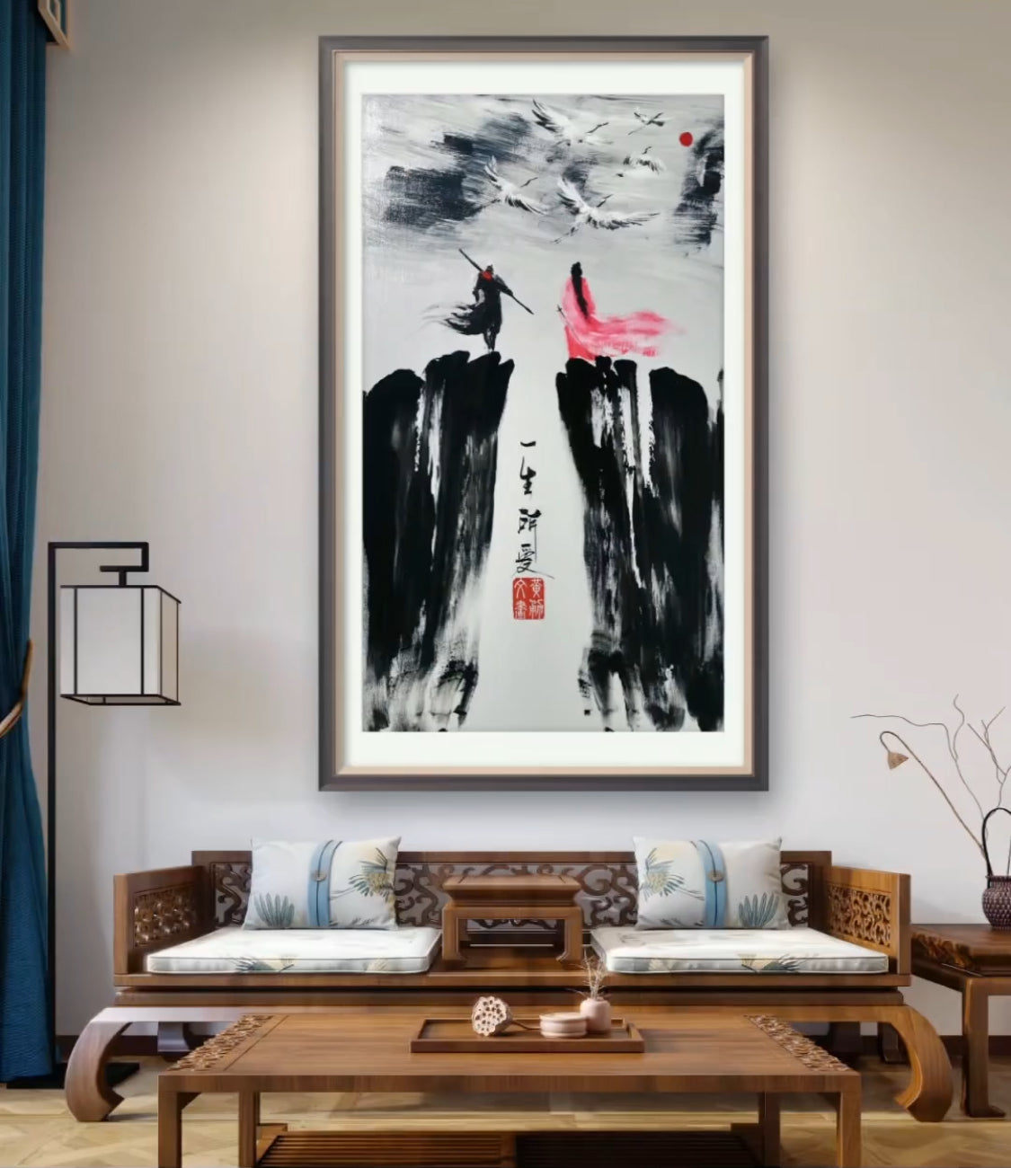 一生所爱仙鹤系列专属定制 Exclusive hand-painted work customization