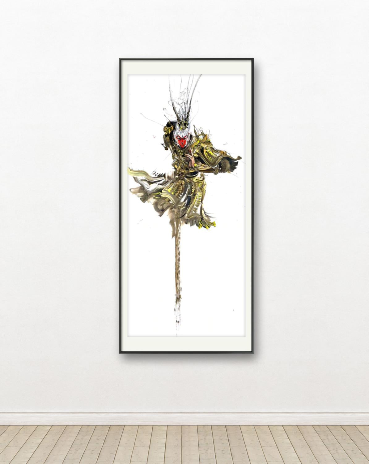 收藏 泼彩丙烯画作 黑神话悟空 禅定坐 专属订单 Exclusive hand-painted work customization
