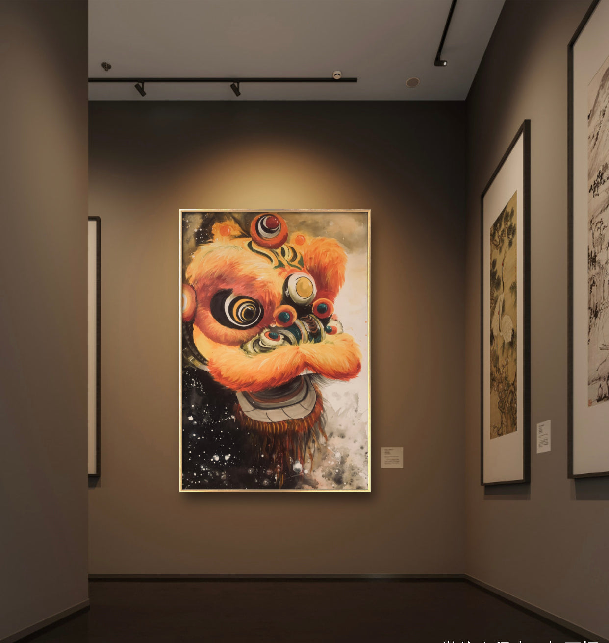 限量版 中国醒狮肌理油画 专属定制 Exclusive hand-painted work customization