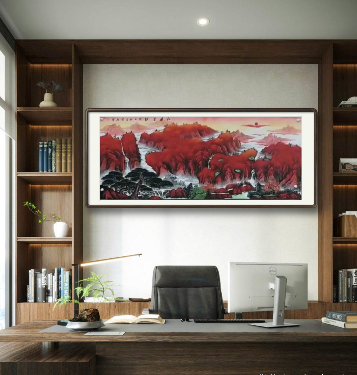 收藏级 鸿运当头 中国山水水墨画 专属定制 Exclusive hand-painted work customization