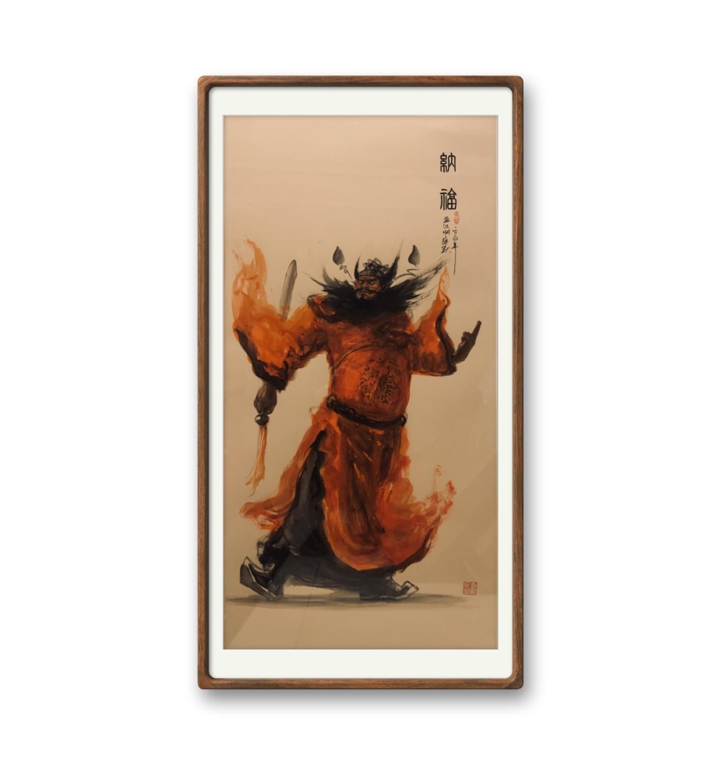 限量版 朱砂钟馗纳福 专属定制 Exclusive hand-painted work customization