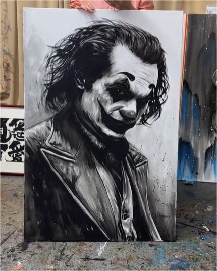 限量版水墨画 希斯莱杰 Joker专属定制   Exclusive hand-painted work customization