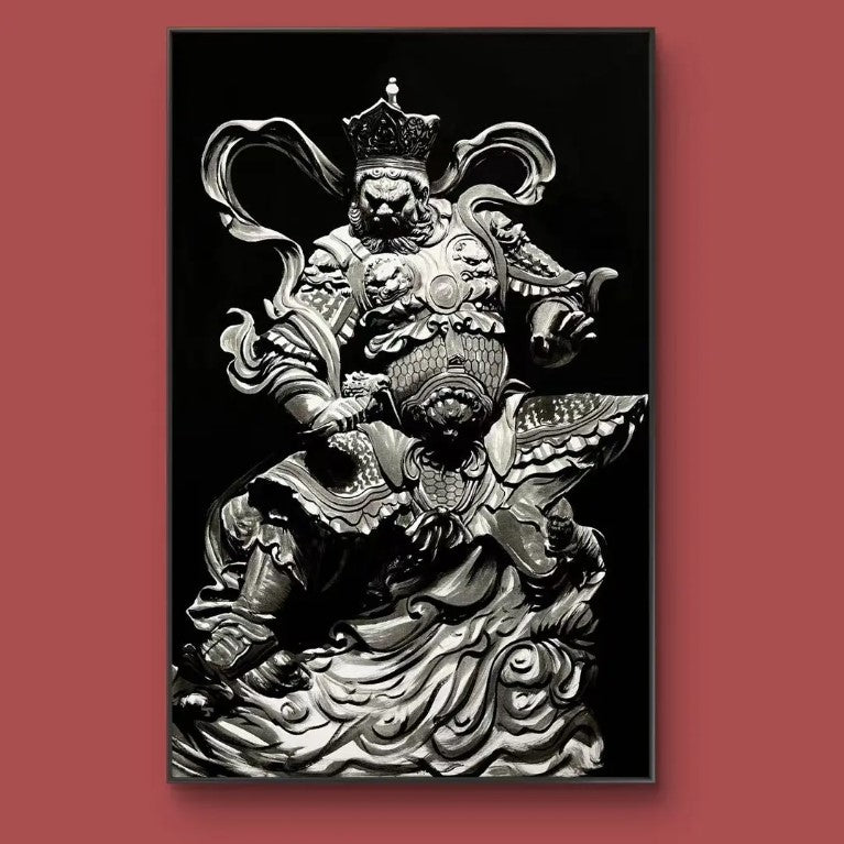 限定版 丙烯四大天王四幅一套 专属定制 Exclusive hand-painted work customization