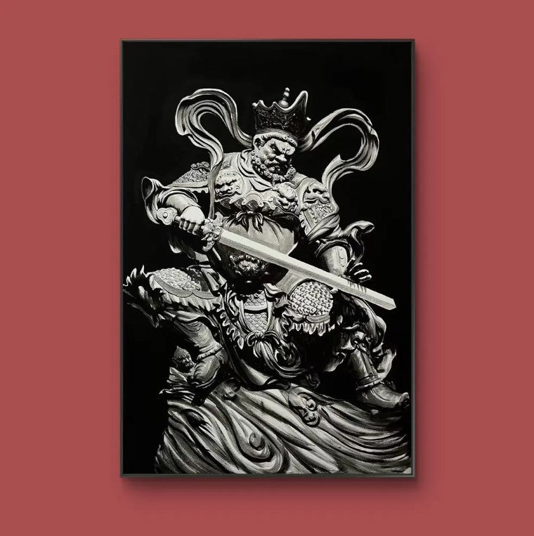 限定版 丙烯四大天王四幅一套 专属定制 Exclusive hand-painted work customization