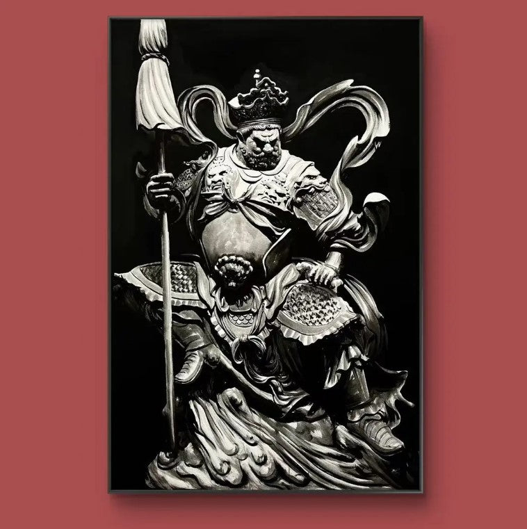 限定版 丙烯四大天王四幅一套 专属定制 Exclusive hand-painted work customization