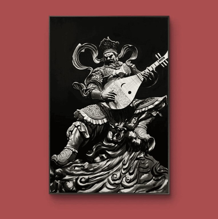 限定版 丙烯四大天王四幅一套 专属定制 Exclusive hand-painted work customization