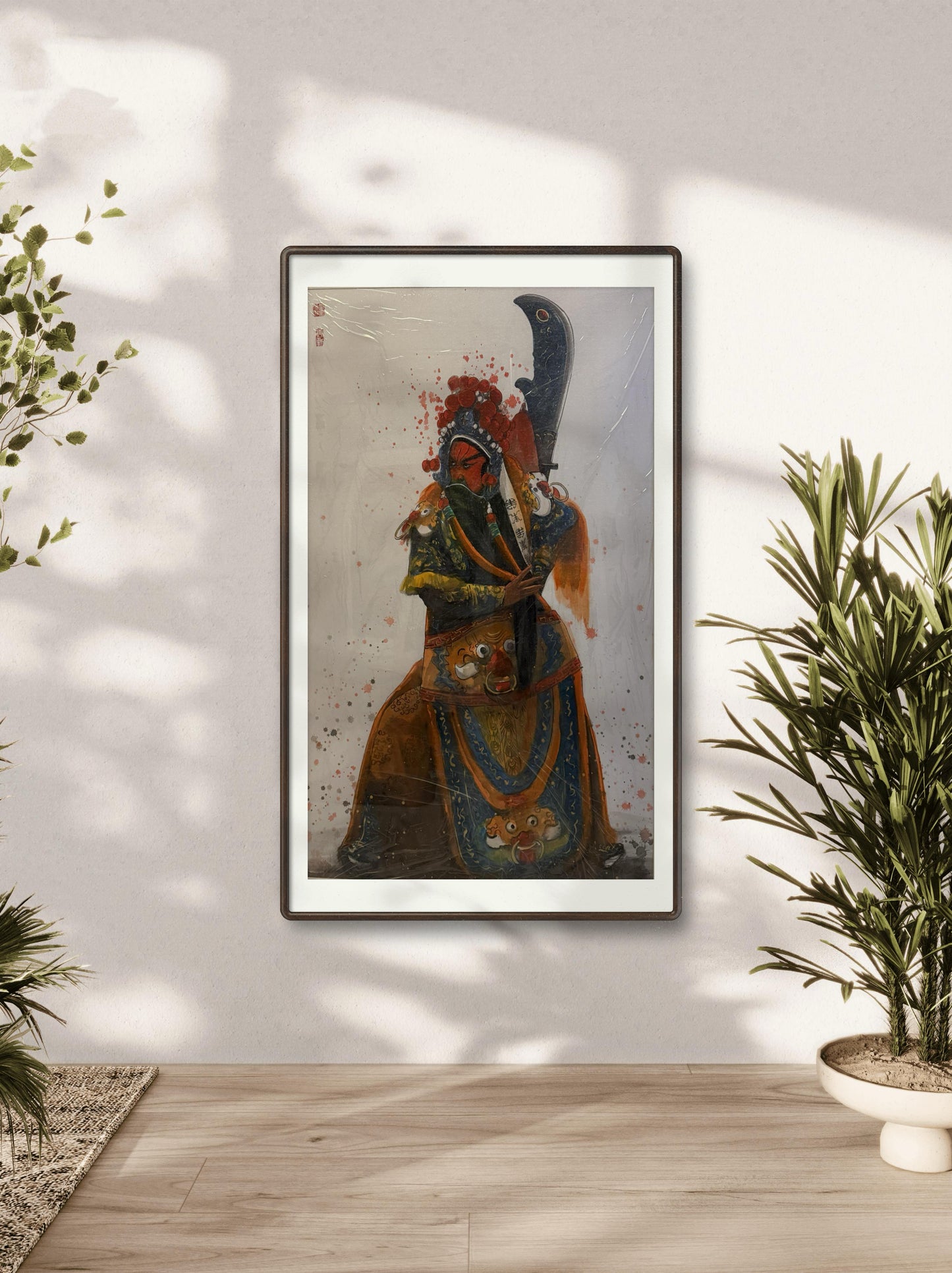 限定版 国粹京剧脸武圣关羽 专属定制链接 Exclusive hand-painted work customization