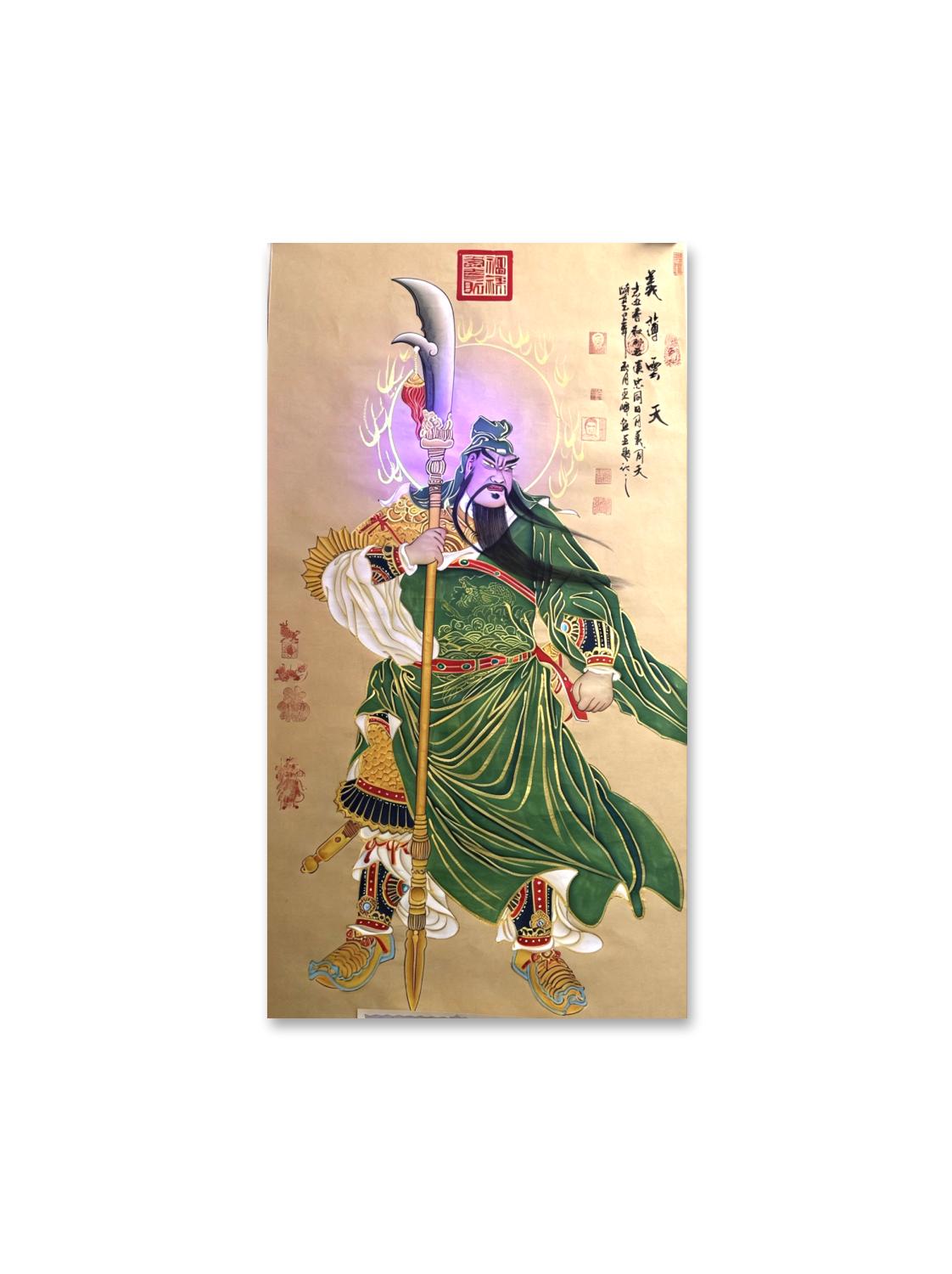 收藏版 关云长义薄云天 专属定制 Exclusive hand-painted work customization