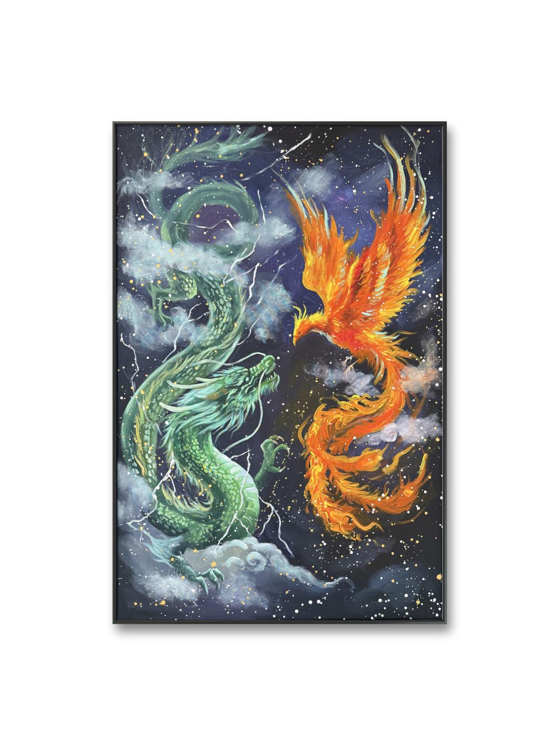 《龙凤呈祥·九霄》专属定制 Exclusive hand-painted work customization
