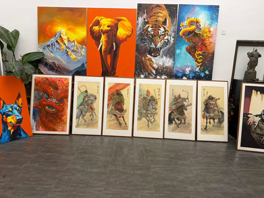 限量版 手绘五虎上将图 专属定制 Exclusive hand-painted work customization