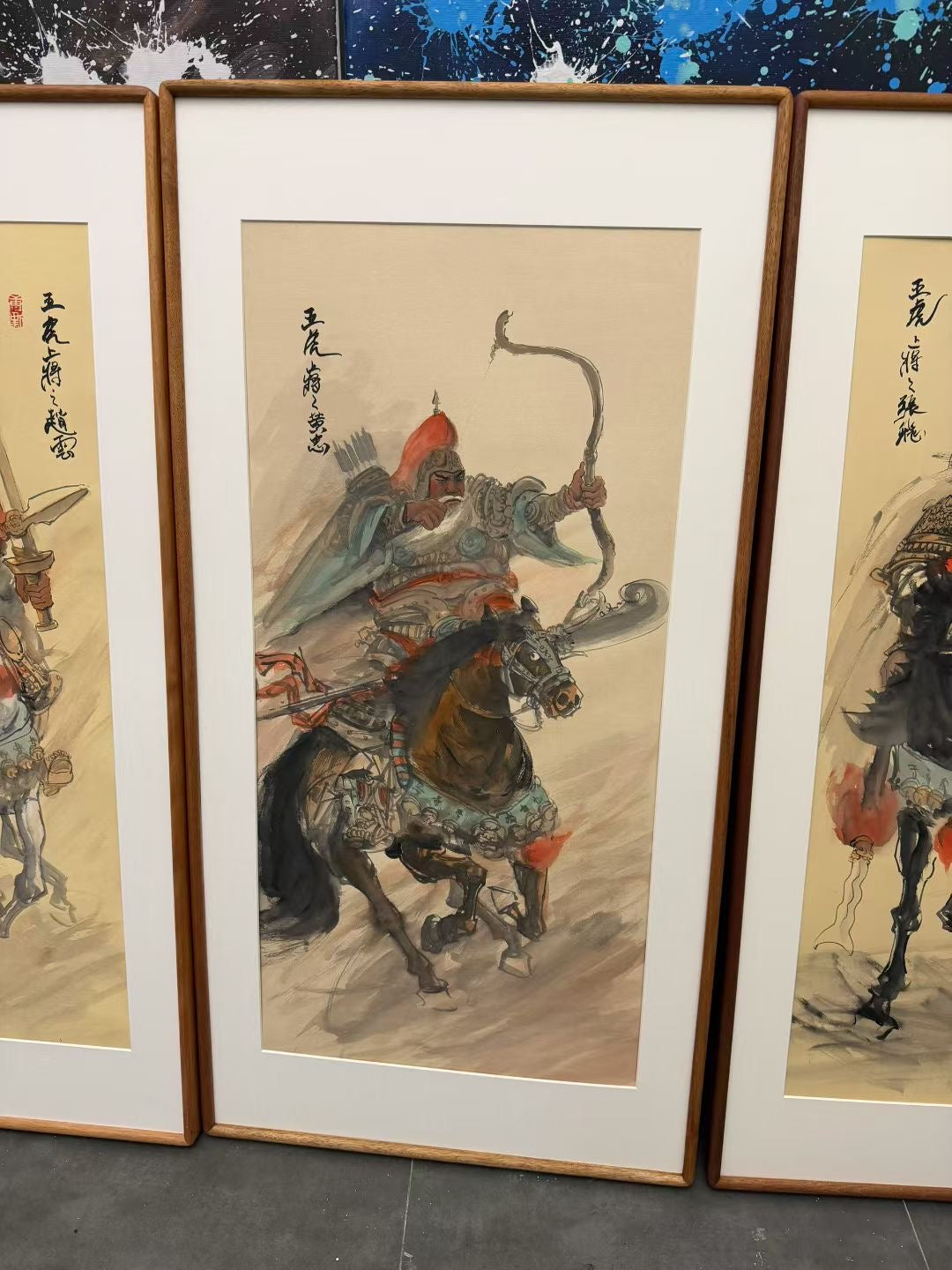 限量版 手绘五虎上将图 专属定制 Exclusive hand-painted work customization