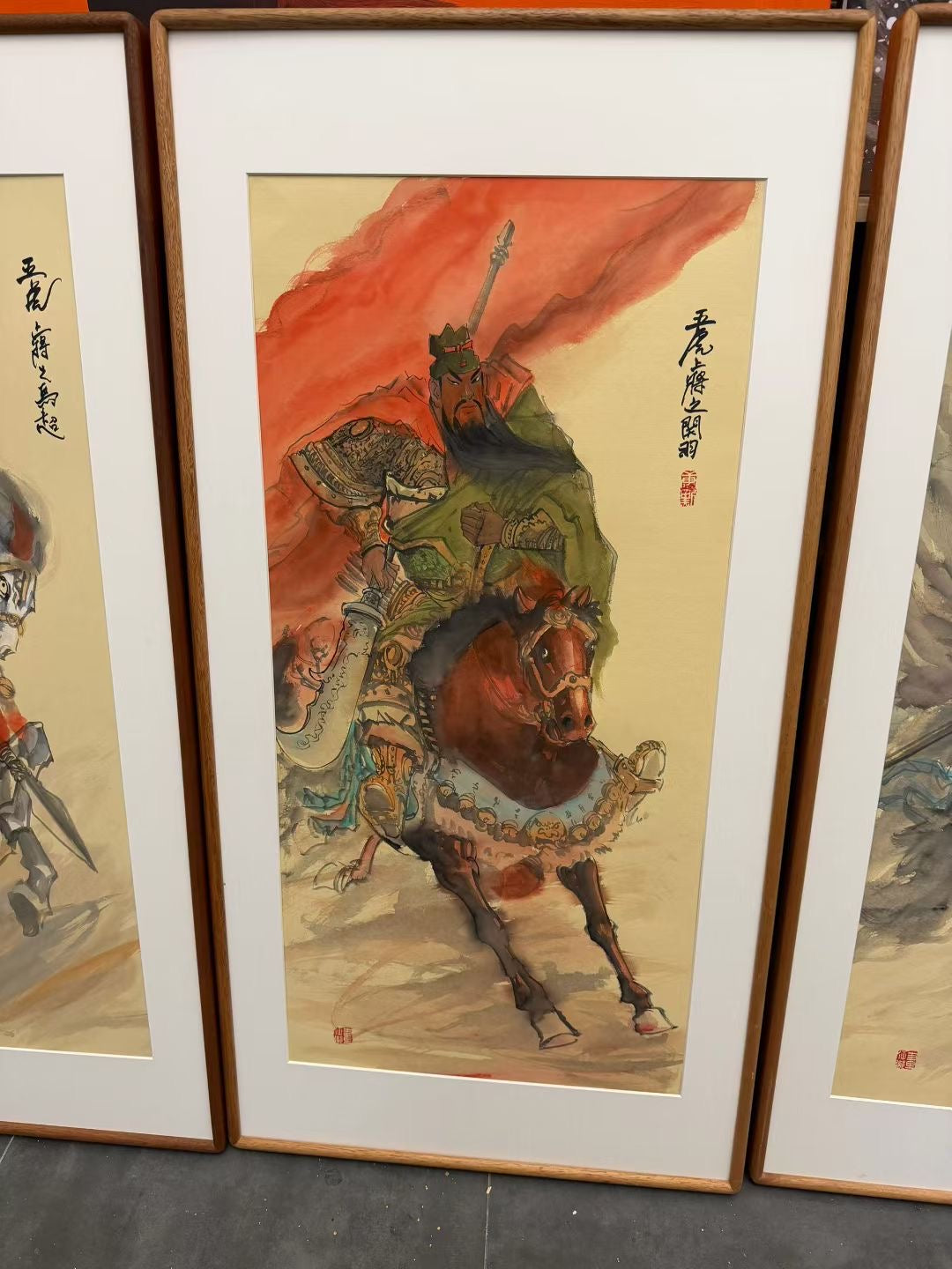 限量版 手绘五虎上将图 专属定制 Exclusive hand-painted work customization