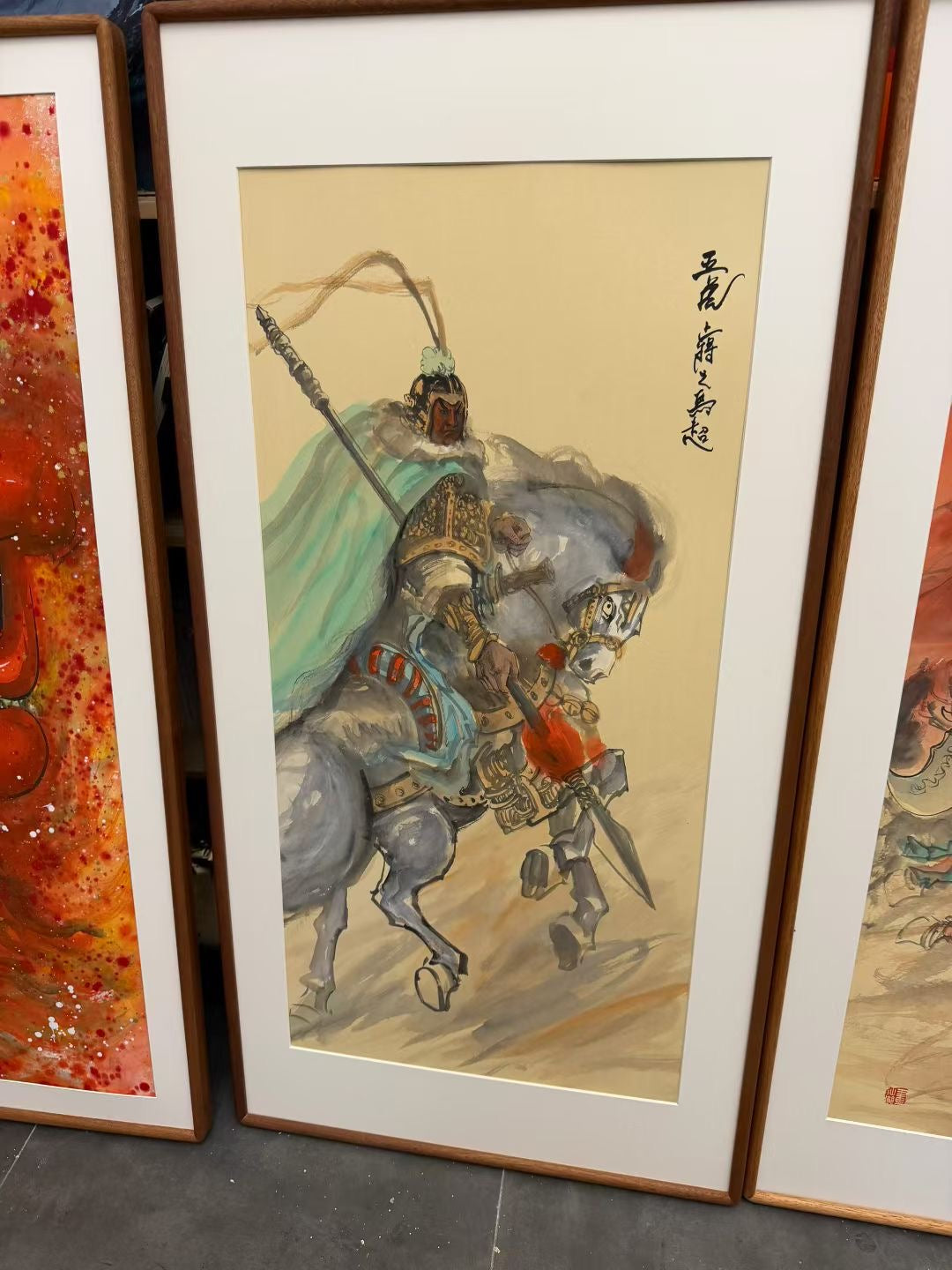 限量版 手绘五虎上将图 专属定制 Exclusive hand-painted work customization