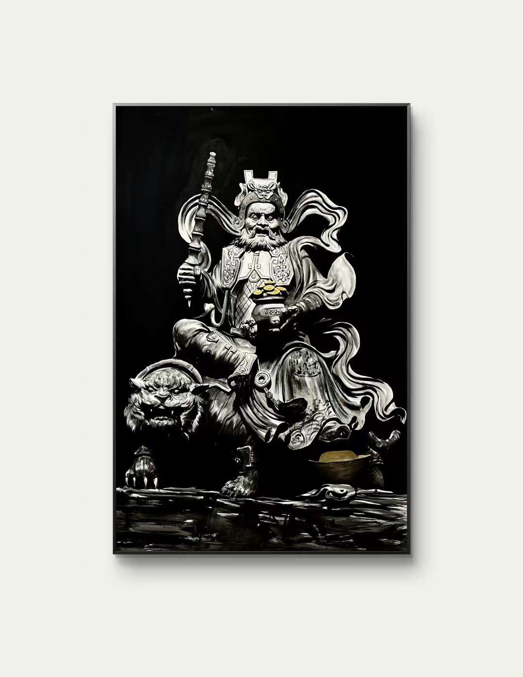 限量版 财神赵公明专属定制  Exclusive hand-painted work customization