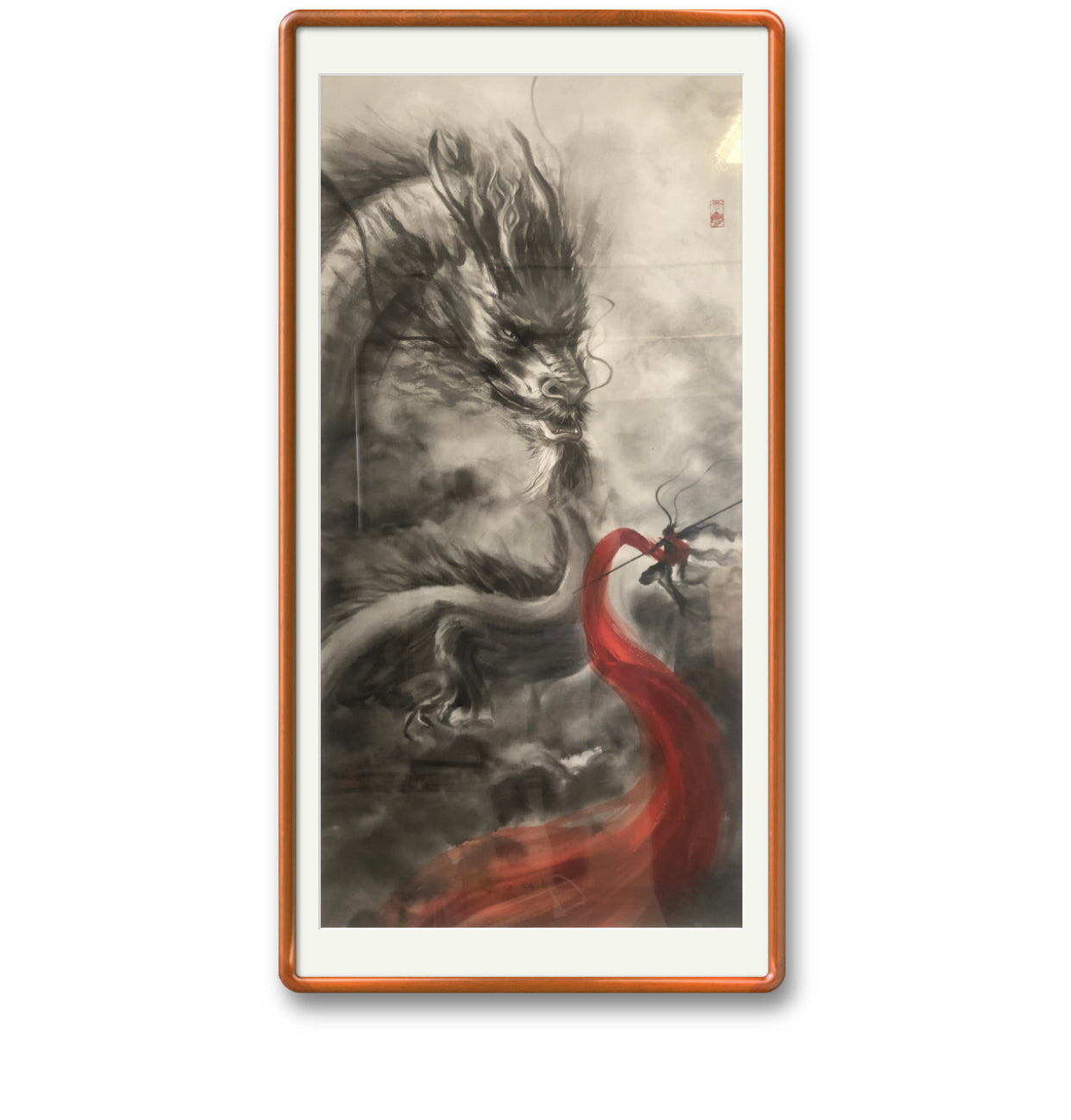 限量版 中国水墨画斗天专属定制   Exclusive hand-painted work customization