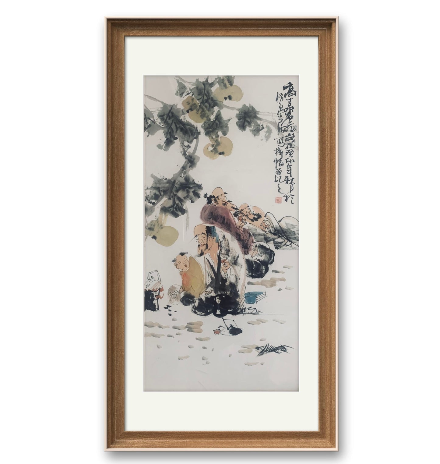 孤品画作 中国国风水墨画福禄寿喜专属定制   Exclusive hand-painted work customization