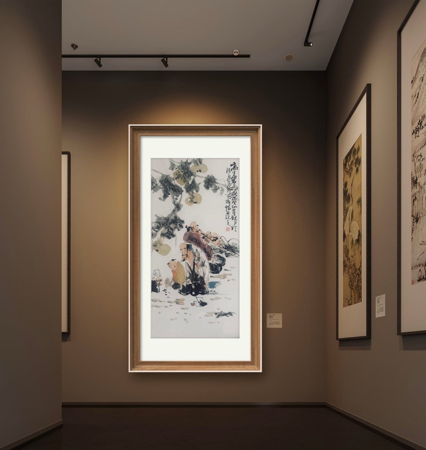 孤品画作 中国国风水墨画福禄寿喜专属定制   Exclusive hand-painted work customization