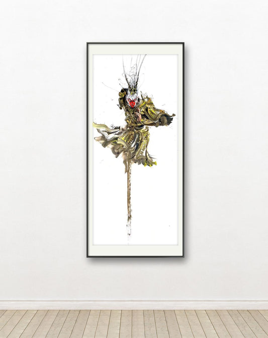 收藏 泼彩丙烯画作 黑神话悟空 禅定坐 专属订单 Exclusive hand-painted work customization
