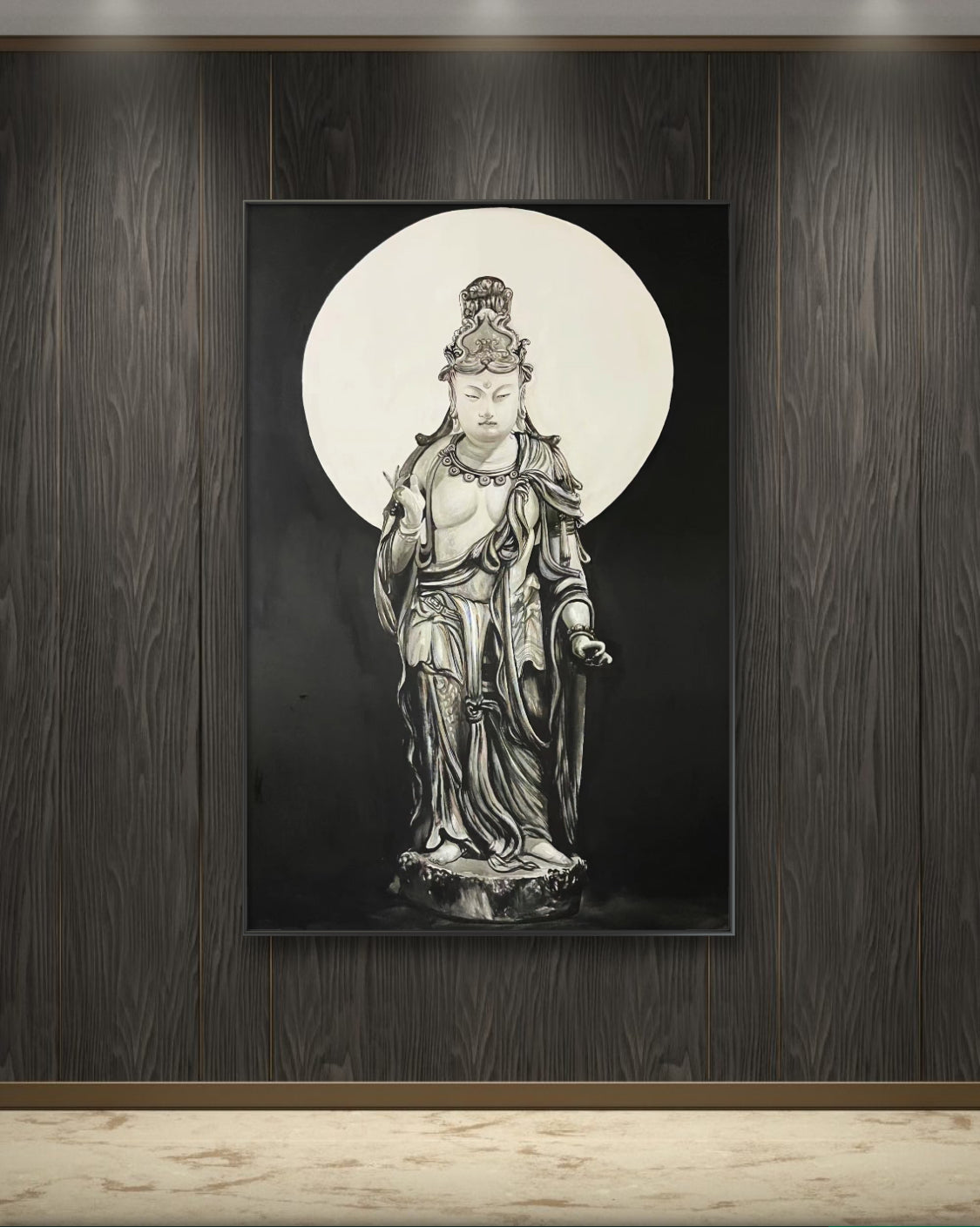 ‌水月观音 专属定制 Exclusive hand-painted work customization