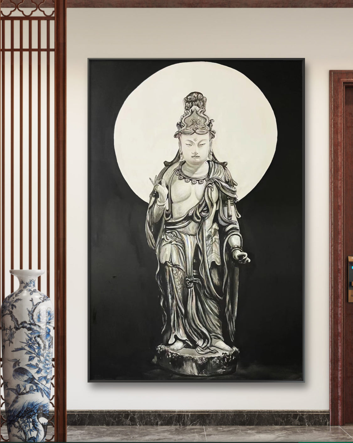 ‌水月观音 专属定制 Exclusive hand-painted work customization