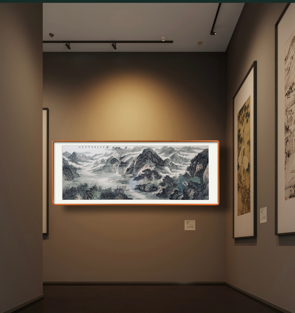 收藏级画作 溪山帆影中国山水水墨画  仅此一副    Exclusive hand-painted work customization