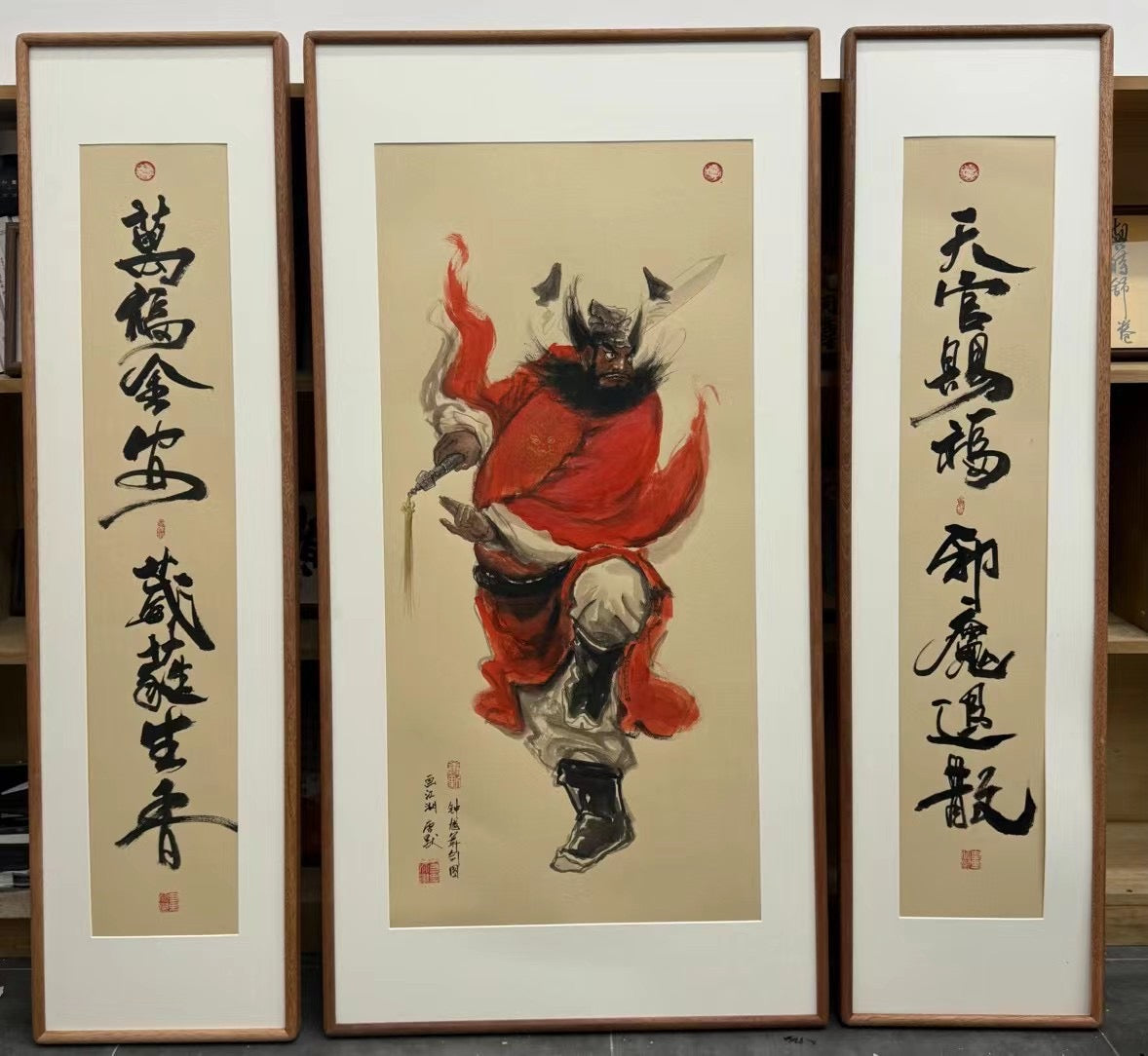 限量版 钟馗舞剑 专属定制 Exclusive hand-painted work customization