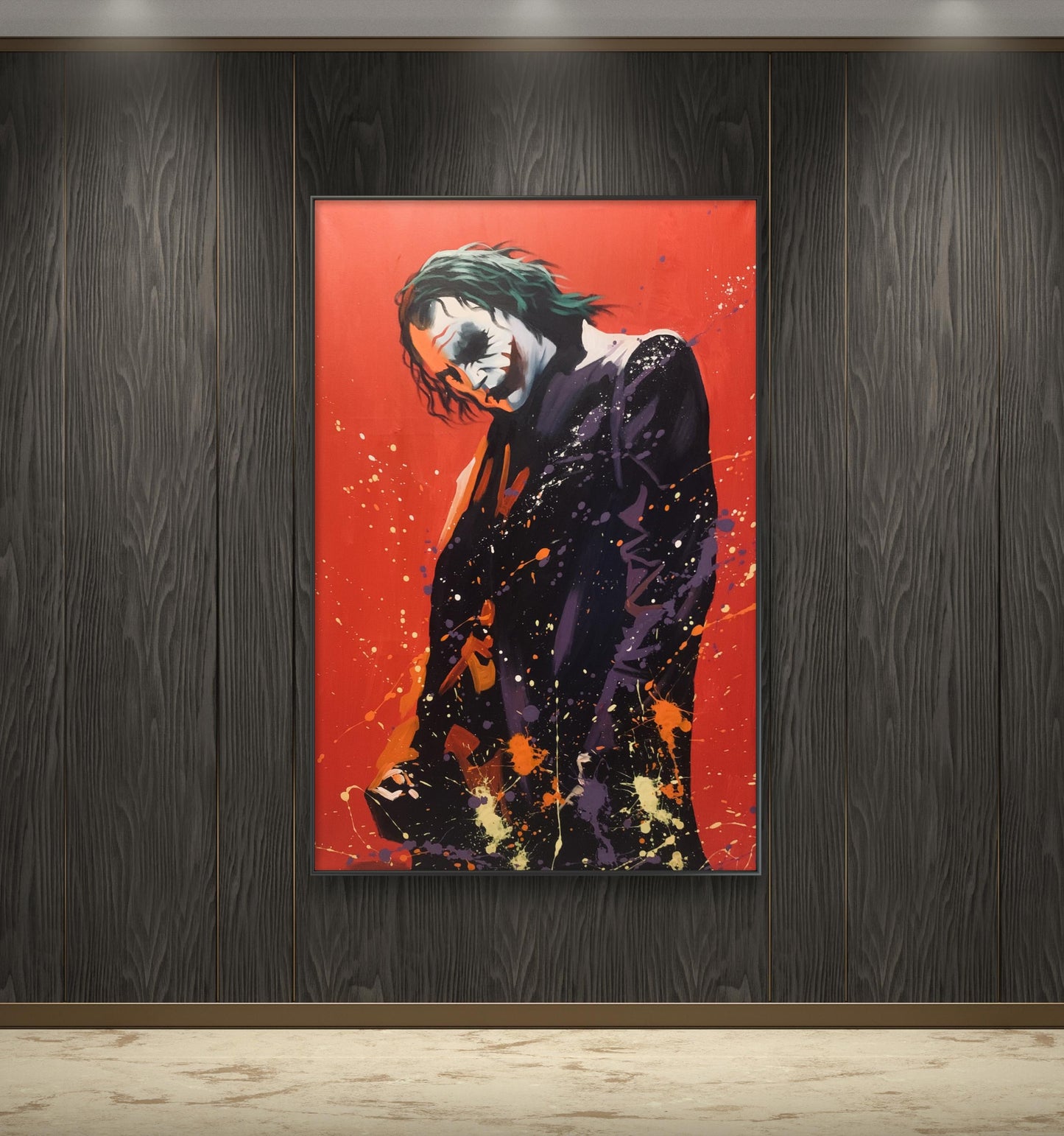 限量版丙烯画希斯莱杰小丑《情绪》专属定制 Exclusive hand-painted work customization
