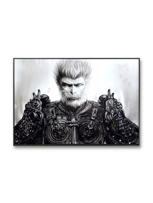 限量版 水墨黑神话悟空 横板 专属订单 Exclusive hand-painted work customization