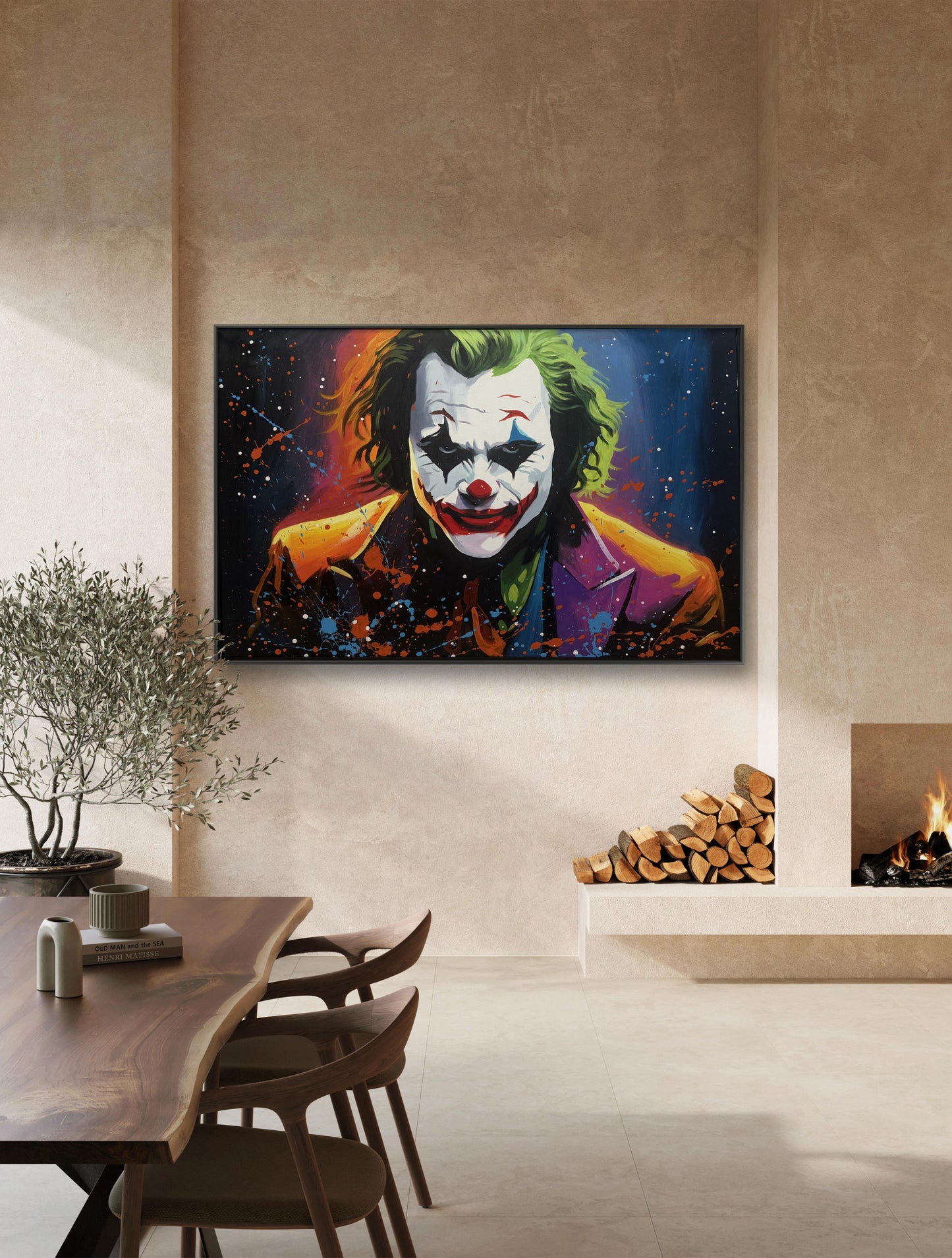 限量版油画 小丑希斯莱杰Joker 专属定制 Exclusive hand-painted work customization