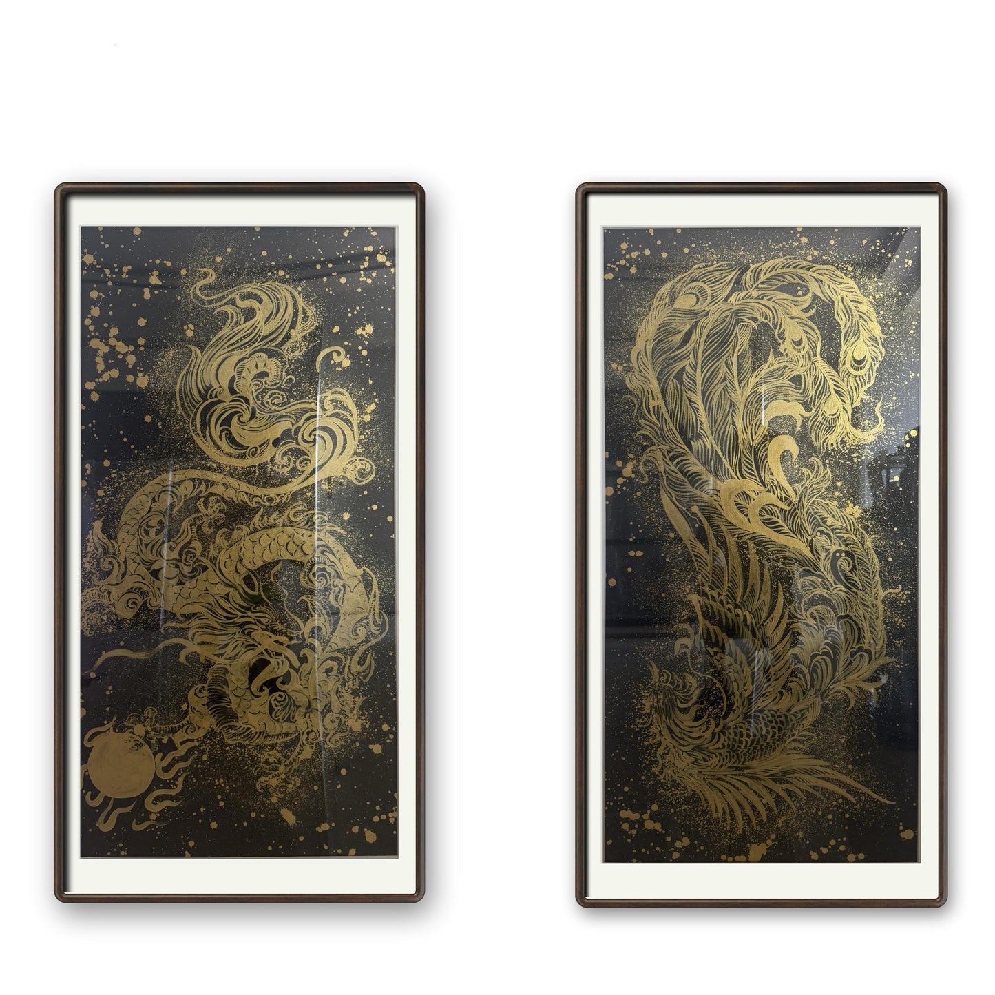 限定版《龙凤呈祥》一套 专属定制 Exclusive hand-painted work customization
