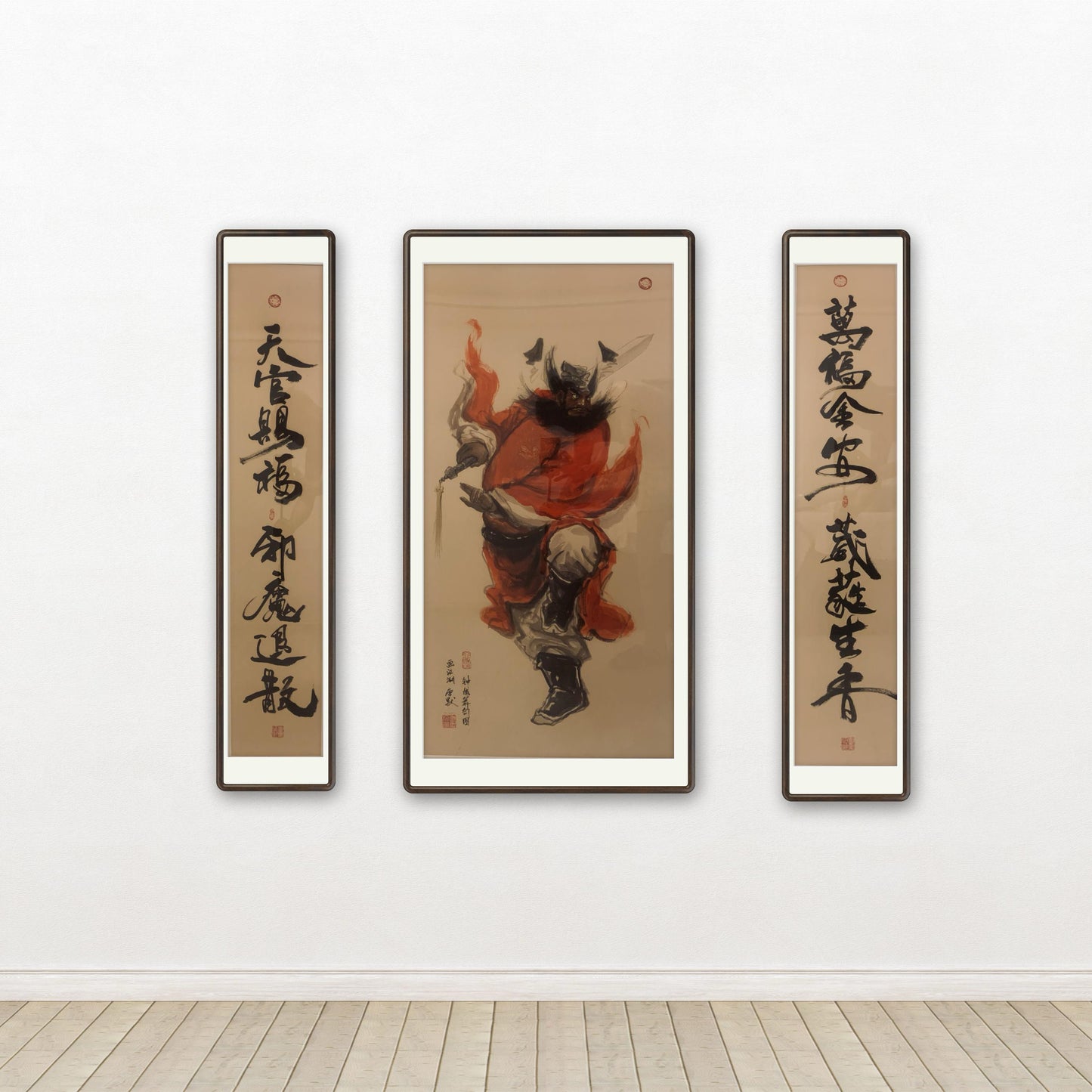 限量版 钟馗舞剑 专属定制 Exclusive hand-painted work customization