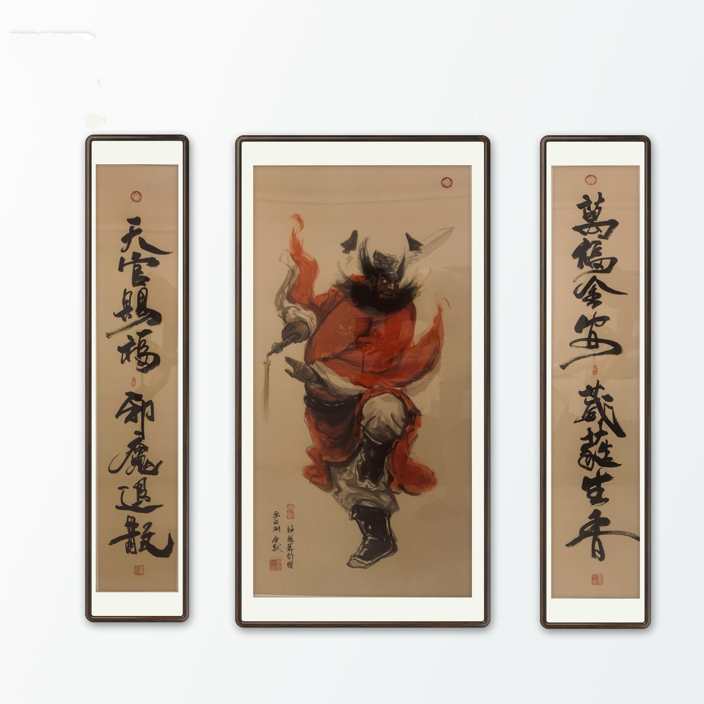 限量版 钟馗舞剑 专属定制 Exclusive hand-painted work customization