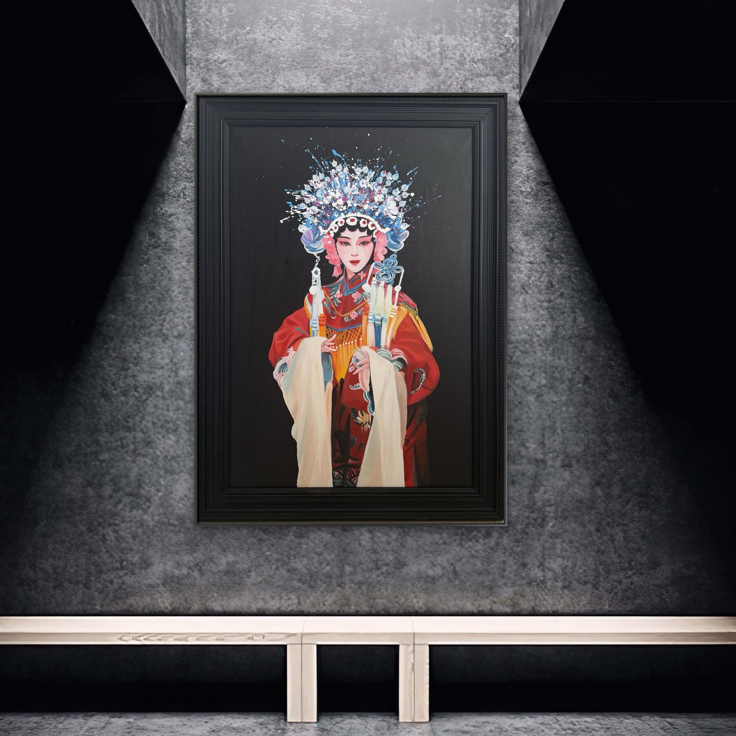 收藏版  京剧戏子《吟唱》专属定制 Exclusive hand-painted work customization